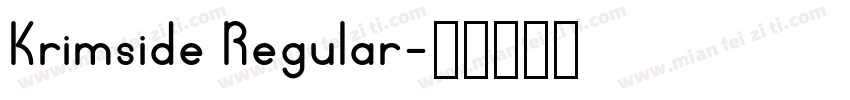 Krimside Regular字体转换
